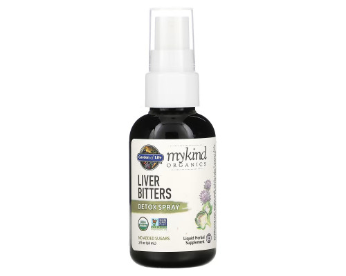 Garden of Life, MyKind Organics, Liver Bitters Detox Spray, Alcohol Free, 2 fl oz (58 ml) Garden of Life, MyKind Organics, Liver Bitters Detox Spray, Alcohol Free, 2 fl oz (58 ml)