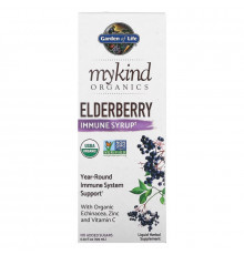 Garden of Life, MyKind Organics, сироп с бузиной для иммунитета, 6,5 ж. унц. (195 мл)