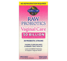 Garden of Life, Raw Probiotics Vaginal Care, 30 вегетарианских капсул