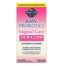 Garden of Life, Raw Probiotics Vaginal Care, 30 вегетарианских капсул
