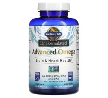Garden of Life, Dr. Formulated, Advanced Omega, Lemon, 180 Softgels