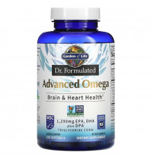 Garden of Life, Dr. Formulated, Advanced Omega, Lemon, 180 Softgels