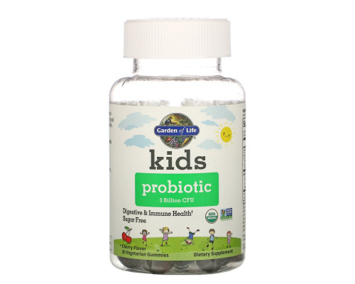 Garden of Life, Kids Probiotic, 3 Billion CFU, Cherry, 30 Vegetarian Gummies Garden of Life, Kids Probiotic, 3 Billion CFU, Cherry, 30 Vegetarian Gummies