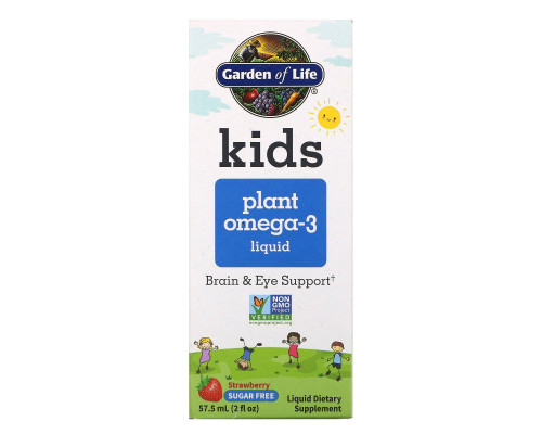 Garden of Life, Kids Plant Omega-3, Strawberry 2 fl oz (57.5 mL) Liquid Garden of Life, Kids Plant Omega-3, Strawberry 2 fl oz (57.5 mL) Liquid