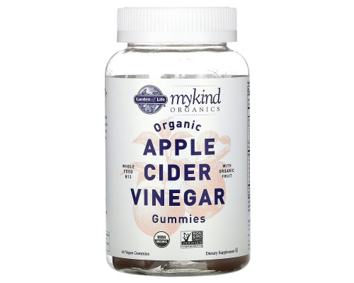 Garden of Life, MyKind Organics, Organic Apple Cider Vinegar Gummies, 60 Vegan Gummies Garden of Life, MyKind Organics, Organic Apple Cider Vinegar Gummies, 60 Vegan Gummies