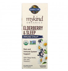 Garden of Life, MyKind Organics, Elderberry & Sleep Immune Syrup, 6.59 fl oz (195 ml)