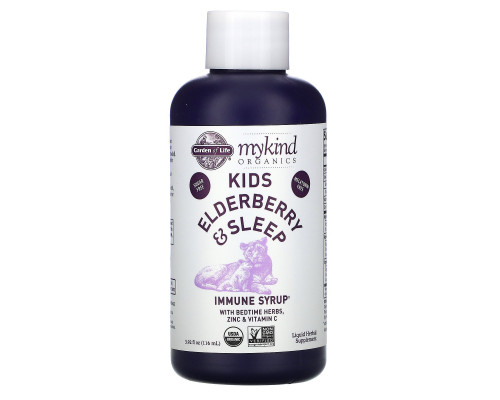 Garden of Life, Mykind Organics, Kids Elderberry & Sleep, Immune Syrup with Bedtime Herbs, Zinc & Vitamin C, 3.92 fl oz ( 116 ml) Garden of Life, Mykind Organics, Kids Elderberry & Sleep, Immune Syrup with Bedtime Herbs, Zinc & Vitamin C, 3.92 fl oz ( 116 ml)