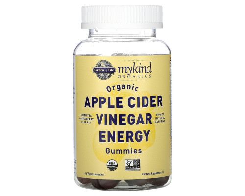Garden of Life, Organic Apple Cider Vinegar Energy Gummies, 63 Vegan Gummies Garden of Life, Organic Apple Cider Vinegar Energy Gummies, 63 Vegan Gummies