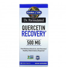 Garden of Life, Dr. Formulated, Quercetin Recovery, 500 mg, 30 Vegan Tablets