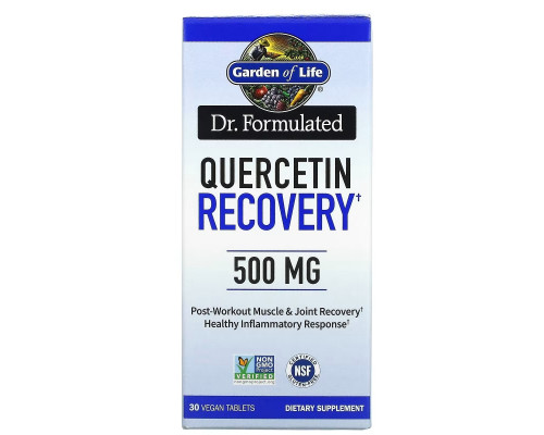 Garden of Life, Dr. Formulated, Quercetin Recovery, 500 mg, 30 Vegan Tablets