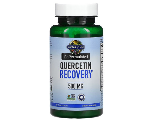 Garden of Life, Dr. Formulated, Quercetin Recovery, 500 mg, 30 Vegan Tablets