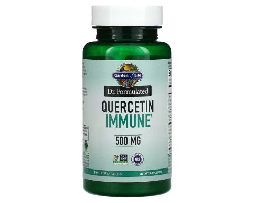 Garden of Life, Dr. Formulated, Quercetin Immune, 500 mg, 30 Vegetarian Tablets Garden of Life, Dr. Formulated, Quercetin Immune, 500 mg, 30 Vegetarian Tablets