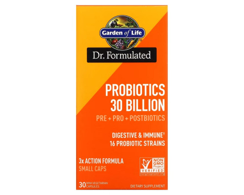 Garden of Life, Probiotics, 30 Billion, 30 Mini Vegetarian Capsules Garden of Life, Probiotics, 30 Billion, 30 Mini Vegetarian Capsules