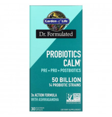 Garden of Life, Probiotics Calm, 50 Billion, 30 Vegetarian Capsules