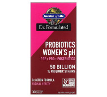 Garden of Life, Probiotics Women's pH, 50 Billion, 30 Vegetarian Capsules