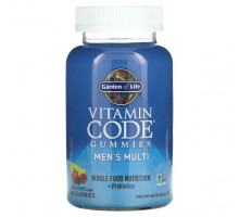 Мужское здоровье Garden of Life, Vitamin Code, жевательные мармеладки, мультивитамины для мужчин, лимон и ягоды, 90 жевательных таблеток