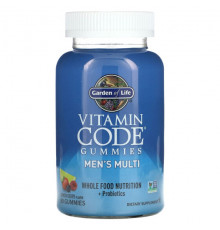 Мужское здоровье Garden of Life, Vitamin Code, жевательные мармеладки, мультивитамины для мужчин, лимон и ягоды, 90 жевательных таблеток