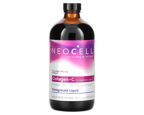 Neocell, Коллаген +C, гранатовый сироп, 16 жидких унций (473 мл)