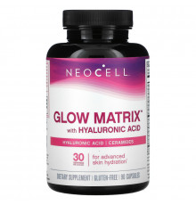 Neocell, Улучшенный увлажнитель кожи Glow Matrix, 90 капсул