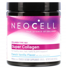Neocell, Super Collagen, Type 1 & 3, French Vanilla, 6.4 oz (181.4 g)