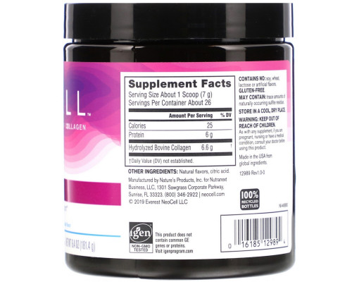 Neocell, Super Collagen, Type 1 & 3, French Vanilla, 6.4 oz (181.4 g) Neocell, Super Collagen, Type 1 & 3, French Vanilla, 6.4 oz (181.4 g)