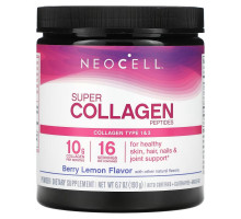 NeoCell, Super Collagen Peptides, Type 1 & 3, Berry Lemon, 6.7 oz (190 g)