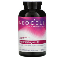 Neocell, Super Collagen+C, Type 1 & 3, 6,000 mg, 360 Tablets