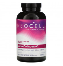Neocell, Super Collagen+C, Type 1 & 3, 6,000 mg, 360 Tablets