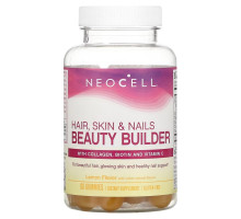 NeoCell, Hair, Skin & Nails Beauty Builder, Lemon, 60 Gummies