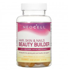 NeoCell, Hair, Skin & Nails Beauty Builder, Lemon, 60 Gummies
