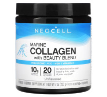 NeoCell, Marine Collagen With Beauty Blend Powder, Unflavored, 7 oz (200 g)