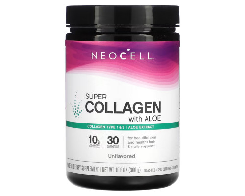 NeoCell, Super Collagen Powder, Unflavored, 10.6 oz (300 g) NeoCell, Super Collagen Powder, Unflavored, 10.6 oz (300 g)
