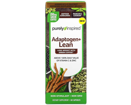 Purely Inspired, Adaptogen + Lean, 60 Capsules Purely Inspired, Adaptogen + Lean, 60 Capsules