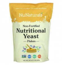 NuNaturals, Non-Fortified Nutritional Yeast Flakes, 24 oz (680 g)