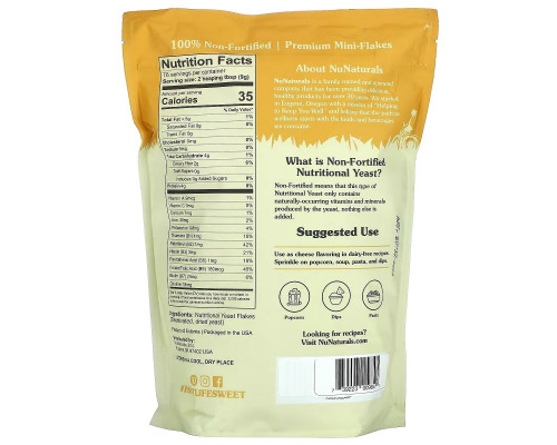 NuNaturals, Non-Fortified Nutritional Yeast Flakes, 24 oz (680 g) NuNaturals, Non-Fortified Nutritional Yeast Flakes, 24 oz (680 g)