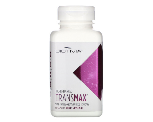 Biotivia, Transmax, 500 мг, 60 капсул Biotivia, Transmax, 500 мг, 60 капсул