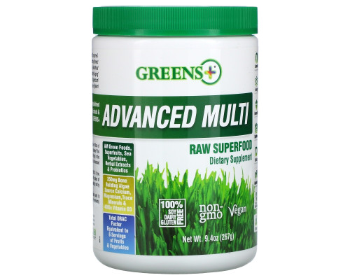 Greens Plus Усовершенствованный суперпродукт порошок из сырых овощей и зелени 9.4 унций (276 г) Greens Plus Усовершенствованный суперпродукт порошок из сырых овощей и зелени 9.4 унций (276 г)