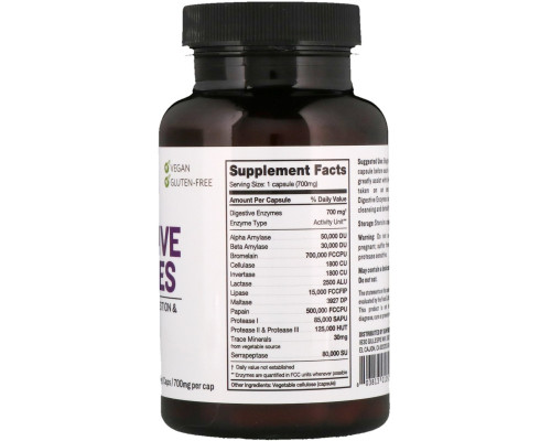 Sunfood Beauty Enzymes 700 мг 90 вегетарианских капсул Sunfood Beauty Enzymes 700 мг 90 вегетарианских капсул