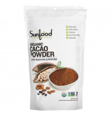 Sunfood, Organic Cacao Powder, 1 lb (454 g)