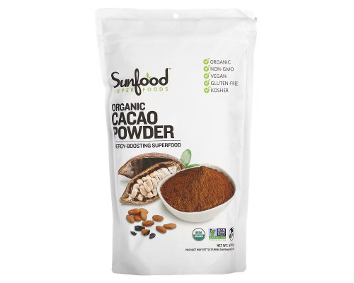 Sunfood, Organic Cacao Powder, 1 lb (454 g) Sunfood, Organic Cacao Powder, 1 lb (454 g)