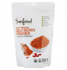Sunfood, Raw Organic Goji Berry Powder, 8 oz (227 g)