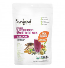Sunfood Raw Organic Superfood Smoothie Mix 8 oz (227 g)