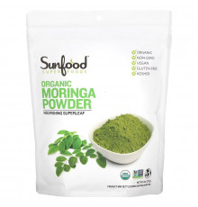 Sunfood, Органический Порошок Моринга, 8 унций (227 г)