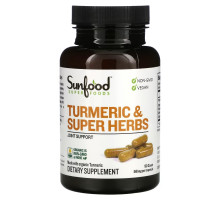 Sunfood, Turmeric & Super Herbs, 601 mg, 90 Count