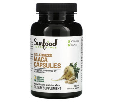 Sunfood, Желатинированные капсулы мака, 800 мг, 90 капсул