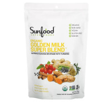 Sunfood, Organic Golden Milk Super Blend Powder, 6 oz (168 g)