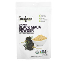 Sunfood, Необработанный органический черный порошок мака, 4 унции (113 г)