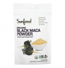 Sunfood, Необработанный органический черный порошок мака, 4 унции (113 г)