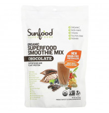 Sunfood, Смесь для смуззи с органическим шоколадом и суперфудами, 8 унций (227 г)