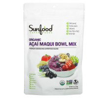 Sunfood, Органическая смесь с асаи и маки, 6 унций (170 г)